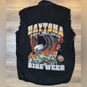 Black Daytona Bike Week Lightweight Vest